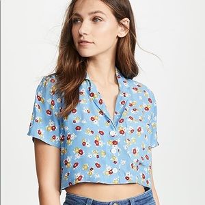 Faithfull The Brand Uma Jasmin Floral Shirt XS 2